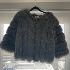 Faux fur, grey